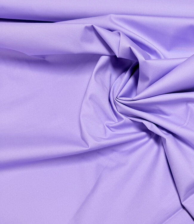 poplin katoen stretch - hemdenstof - lila