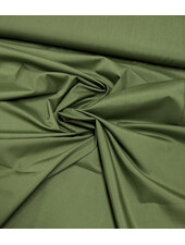 poplin cotton blend with tencel touch - shirt fabric - khaki green
