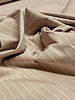 poplin katoen hemdenstof stretch - pine stripe - beige