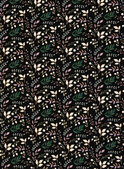 Swafing twigs - French terry - black