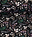 Swafing twigs - french terry - zwart
