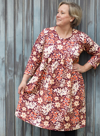 Swafing where magnolia grows - french terry - grape