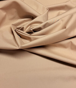 poplin cotton blend with tencel touch - shirt fabric - nude