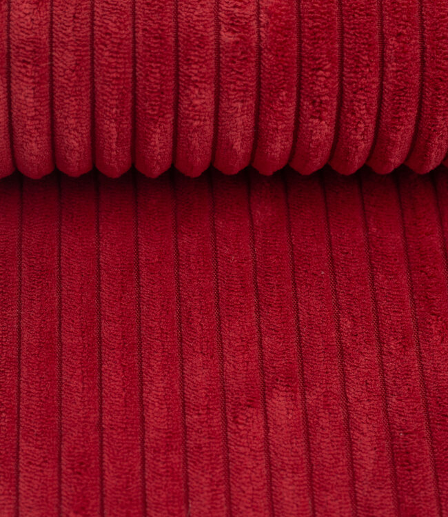 Swafing velours deco corduroy - rood
