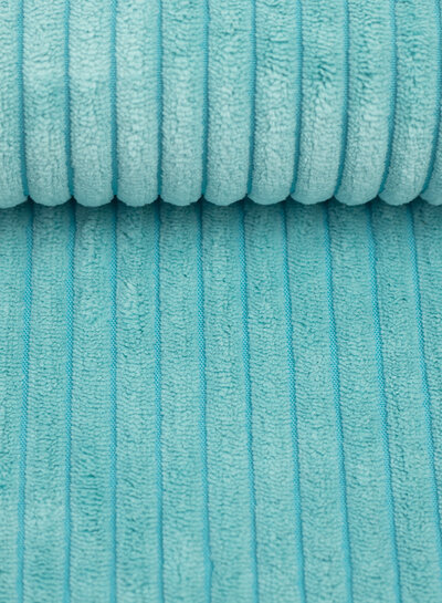 Swafing velours deco corduroy - aqua