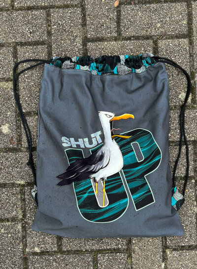 THORSTEN BERGER Shut Up Seagull - canvas panel for a cool bag! Panel measuring 90 x 150 cm