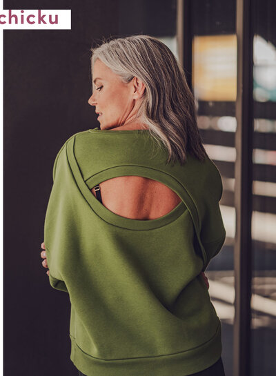 Fibremood green - thick jogging - roughened - Cyrille Chicku