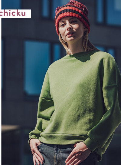 Fibremood groen - dikke jogging - opgeruwd - Cyrille Chicku