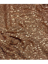 copper gold - sequins on mesh - beautiful quality