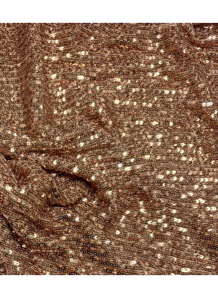 copper gold - sequins on mesh - beautiful quality