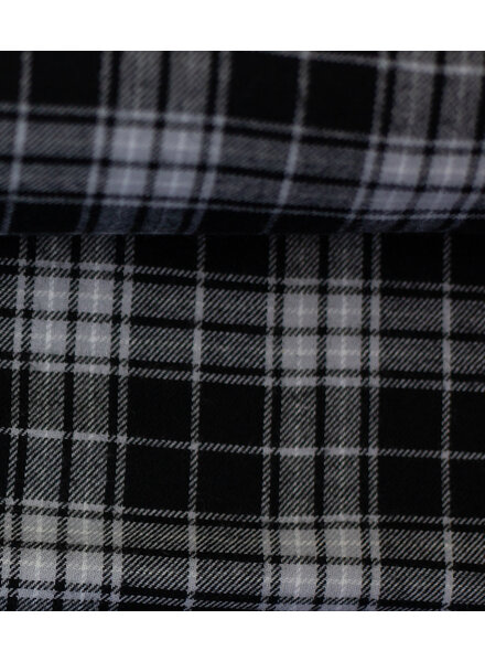 Swafing black and gray checked - flannel cotton