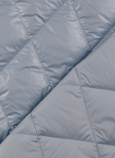 light blue foil - stepper - quilted - double-faced
