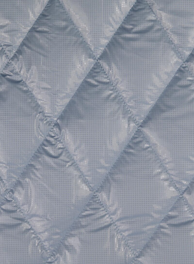 lichtblauw folie - stepper - gematelasseerd - double face