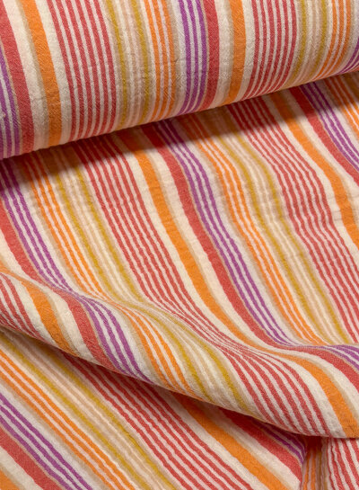 little darling multicolor stripes  - double gauze