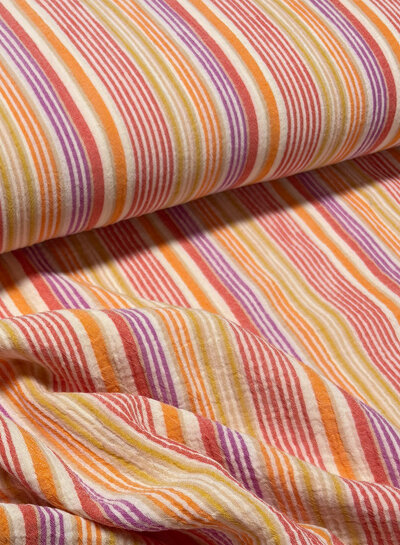 little darling multicolor stripes  - double gauze