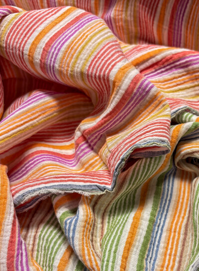 little darling multicolor stripes  - double gauze