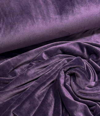 Madeline aubergine - velvet sweater - ideaal voor homewear