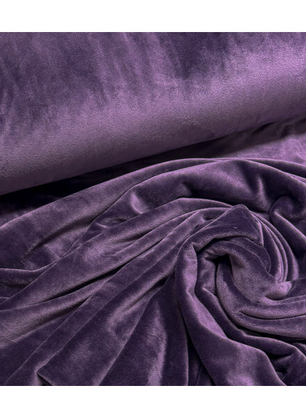 Madeline aubergine - velvet sweater - ideaal voor homewear