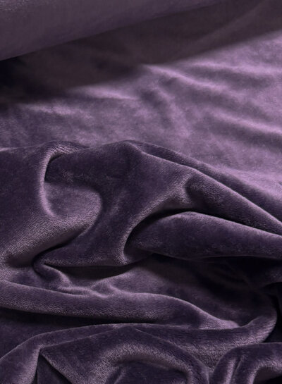 Madeline aubergine - velvet sweater - ideal for homewear