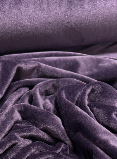 Madeline aubergine - velvet sweater - ideal for homewear