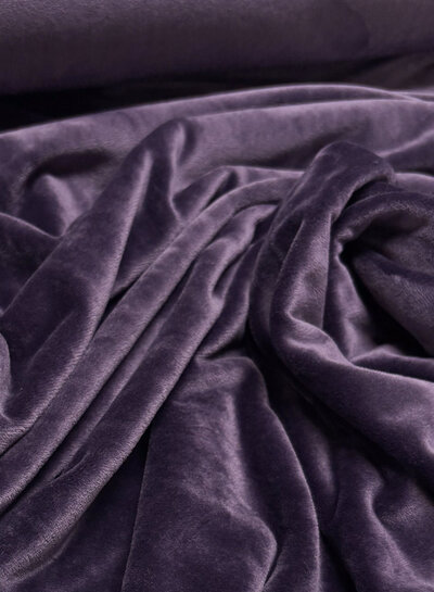 Madeline aubergine - velvet sweater - ideaal voor homewear