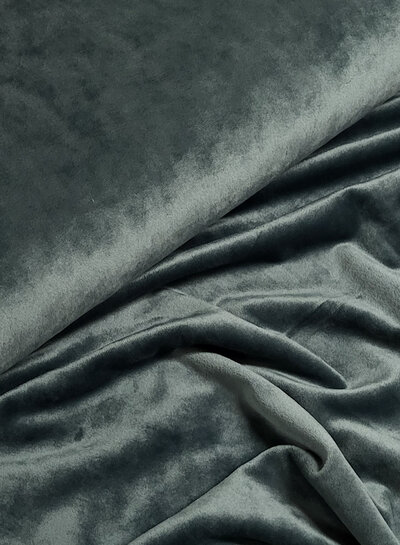 A la Ville balsam green velvet sweater