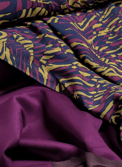 cardinal purple - scuba modal knit