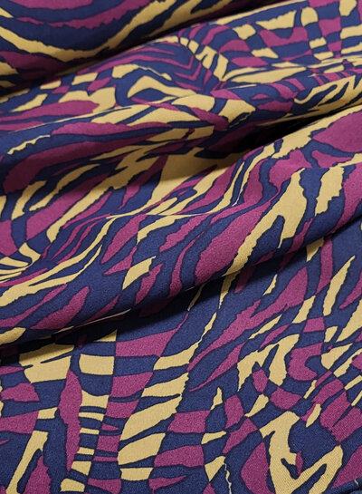 aubergine and camel - soft modal weave