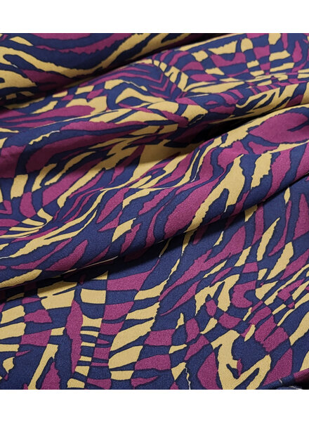 aubergine and camel - soft modal weave