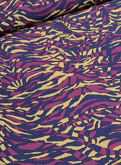 aubergine and camel - zachte modal geweven