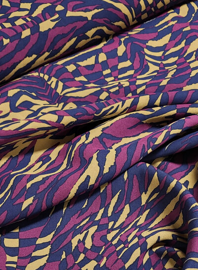 aubergine and camel - soft modal weave