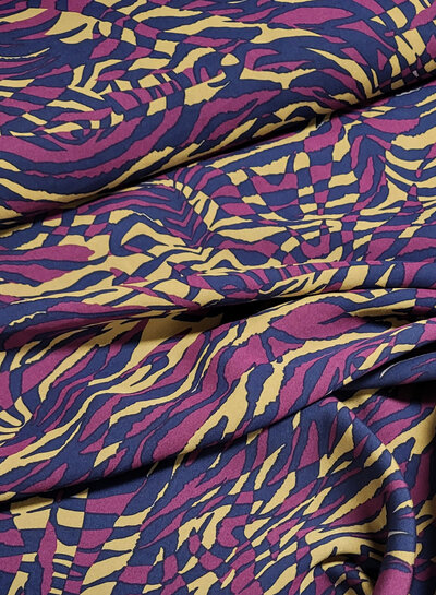 aubergine and camel - soft modal weave