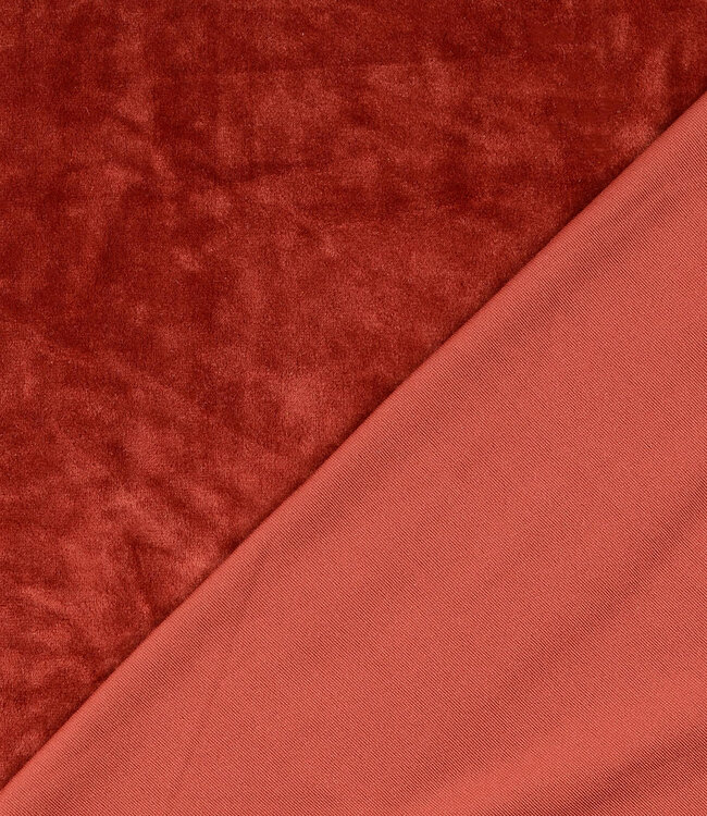 Madeline roest - velvet sweater - ideaal voor homewear