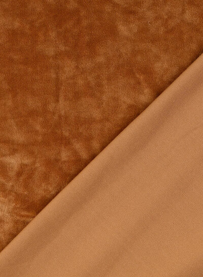 Madeline camel velvet sweater - ideal for homewear