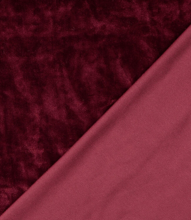 Madeline bordeaux - velvet sweater - ideaal voor homewear
