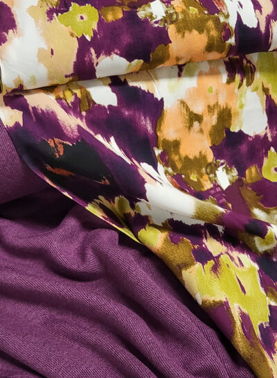 aubergine - beautiful double (interlock) knit