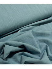 turquoise cotton linen look