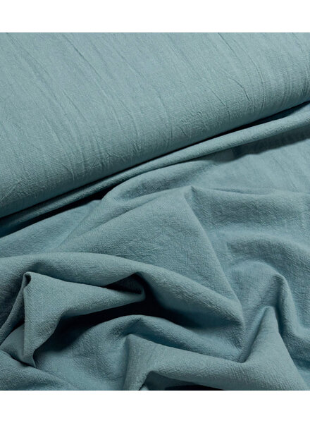 turquoise cotton linen look