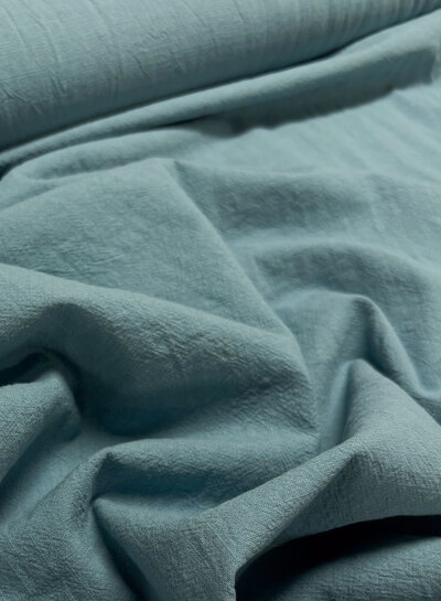 turquoise cotton linen look