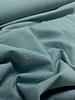 turquoise- katoen linnenlook