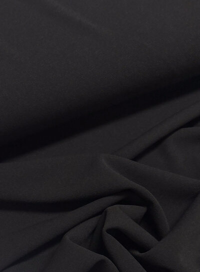 zwart - punta di roma met twill structuur