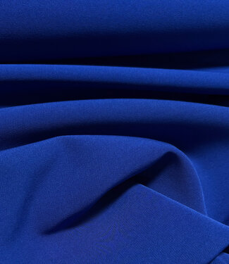 A la Ville dark cobalt blue - stylish woven fabric - wrinkle-resistant - high quality (Italy)