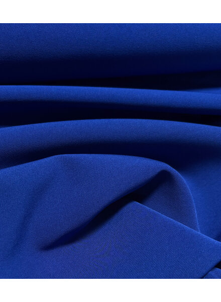 A la Ville dark cobalt blue - stylish woven fabric - wrinkle-resistant - high quality (Italy)