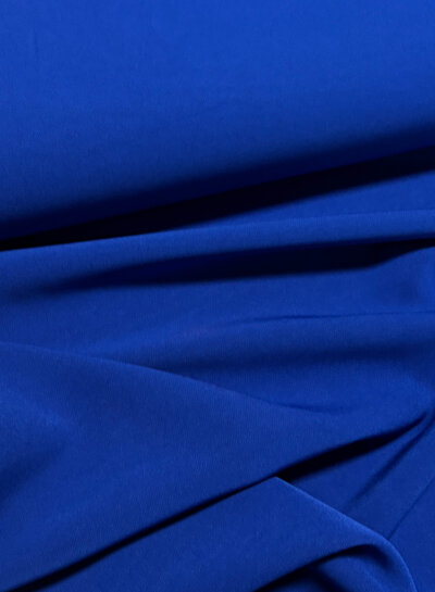A la Ville dark cobalt blue - stylish woven fabric - wrinkle-resistant - high quality (Italy)