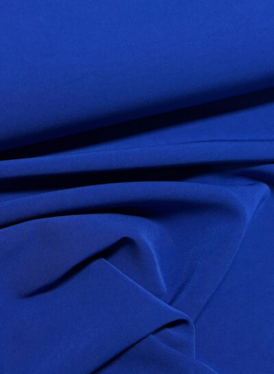 A la Ville dark cobalt blue - stylish woven fabric - wrinkle-resistant - high quality (Italy)