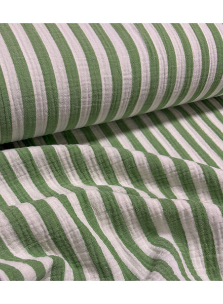 green stripes - double gauze / tetra