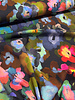 A la Ville colorful flowers - beautiful Italian woven viscose