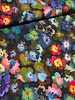 A la Ville colorful flowers - beautiful Italian woven viscose