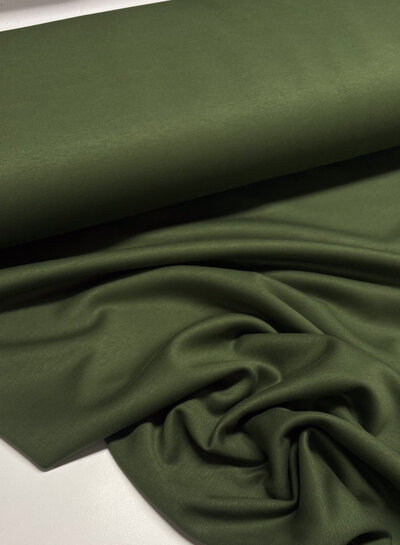 khaki green - scuba modal knit