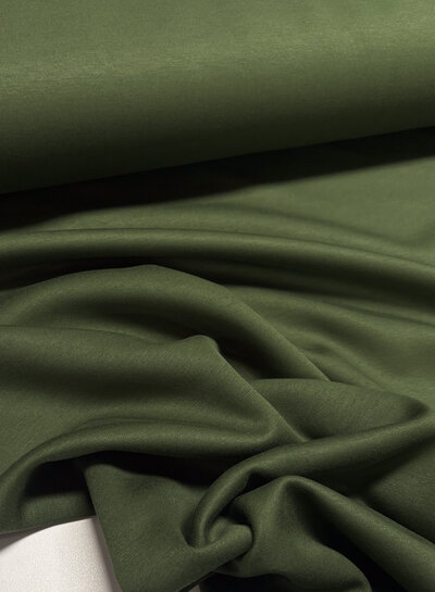 khaki green - scuba modal knit